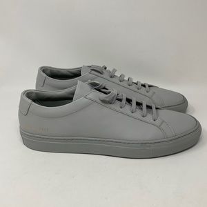 Common Projects Men's Achilles Sneaker Leather Low-Top Gray Size 11 (44)